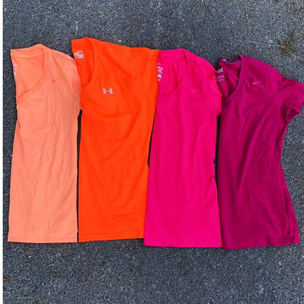 Nike & Under Armour v-neck tees